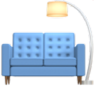 Couch and Lamp